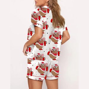 Cute Gus Gus Looking Like A Snack Christmas Pajama Set1