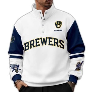Personalized Brewers Western Style Sweater With Buckles