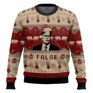 Dwight Schrute False The Office Ugly Christmas Sweater