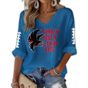 Falcons They Not Like Us Waffle Long Sleeve T Shirt2