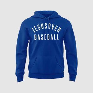 2025 Dodgers Jesus Over Baseball Hoodie1