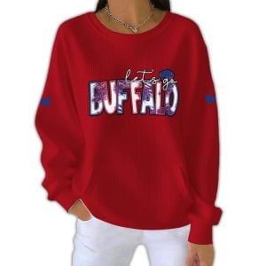 Let's Go Buffalo Pit Striped Sweatshirt 2 Lets Go Buffalo Pit Striped Sweatshirt2