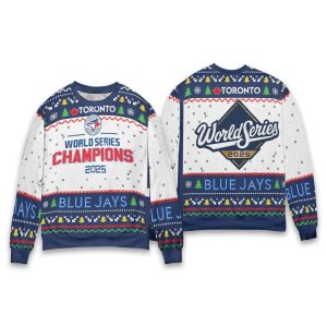 Blue Jays World Series Champions 2025 Christmas Ugly Sweater