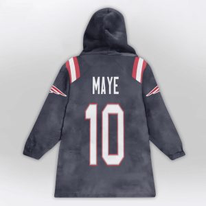 Maye 10 Go Pats New England Football Blanket Hoodie2