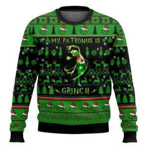 My Patronus Is The Grnch Ugly Christmas Sweater