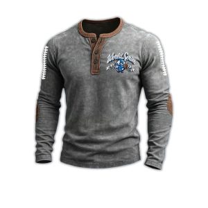 Blue Jays World Series 2025 Print Henley T-Shirt 2 Blue Jays World Series 2025 Print Henley T Shirt2