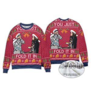 You Just Fold It In Meme Christmas Ugly Sweater2