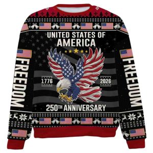 250 Years Anniversary USA Ugly Sweater 1 250 Years Anniversary USA Ugly Sweater1