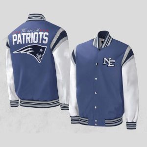 Patriots 2025 Rivalries Nor Easter Storm Blue Bomber Jacket