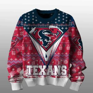 2025 Texans Merry Super Christmas Ugly Sweater 1 Texans Merry Super Christmas Ugly Sweater1