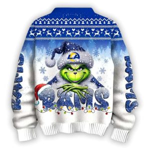 2025 Rams x The Grnch Christmas Edition Ugly Sweater1