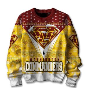 Commanders Merry Super Christmas Ugly Sweater