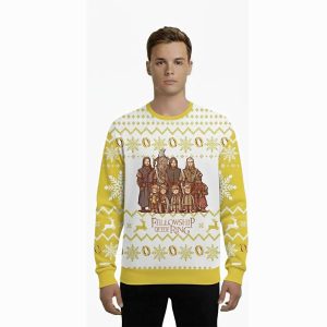 2025 The Lord Of The Rings Fellowship Of The Ring Ugly Christmas Sweater 1 The Lord Of The Rings Fellowship Of The Ring Ugly Christmas Sweater1