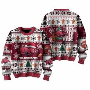 Razorbacks They Not Like Us Christmas Ugly Sweater