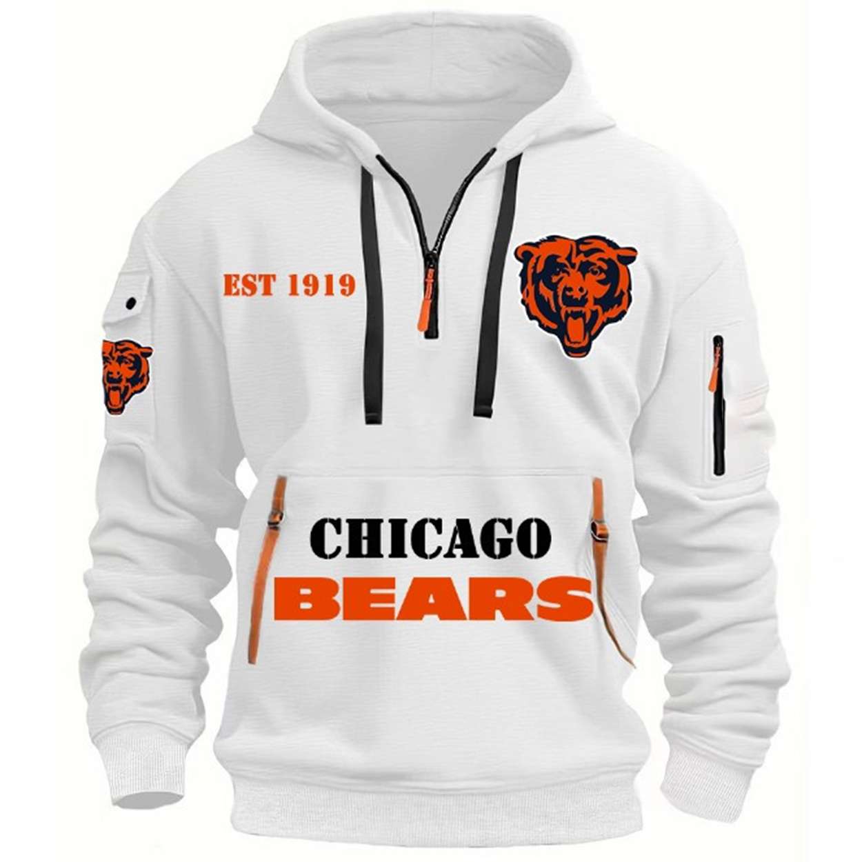 2025 Bears Est 191 HOODIE HALF ZIPPER 2025 Bears Est 191 HOODIE HALF ZIPPER