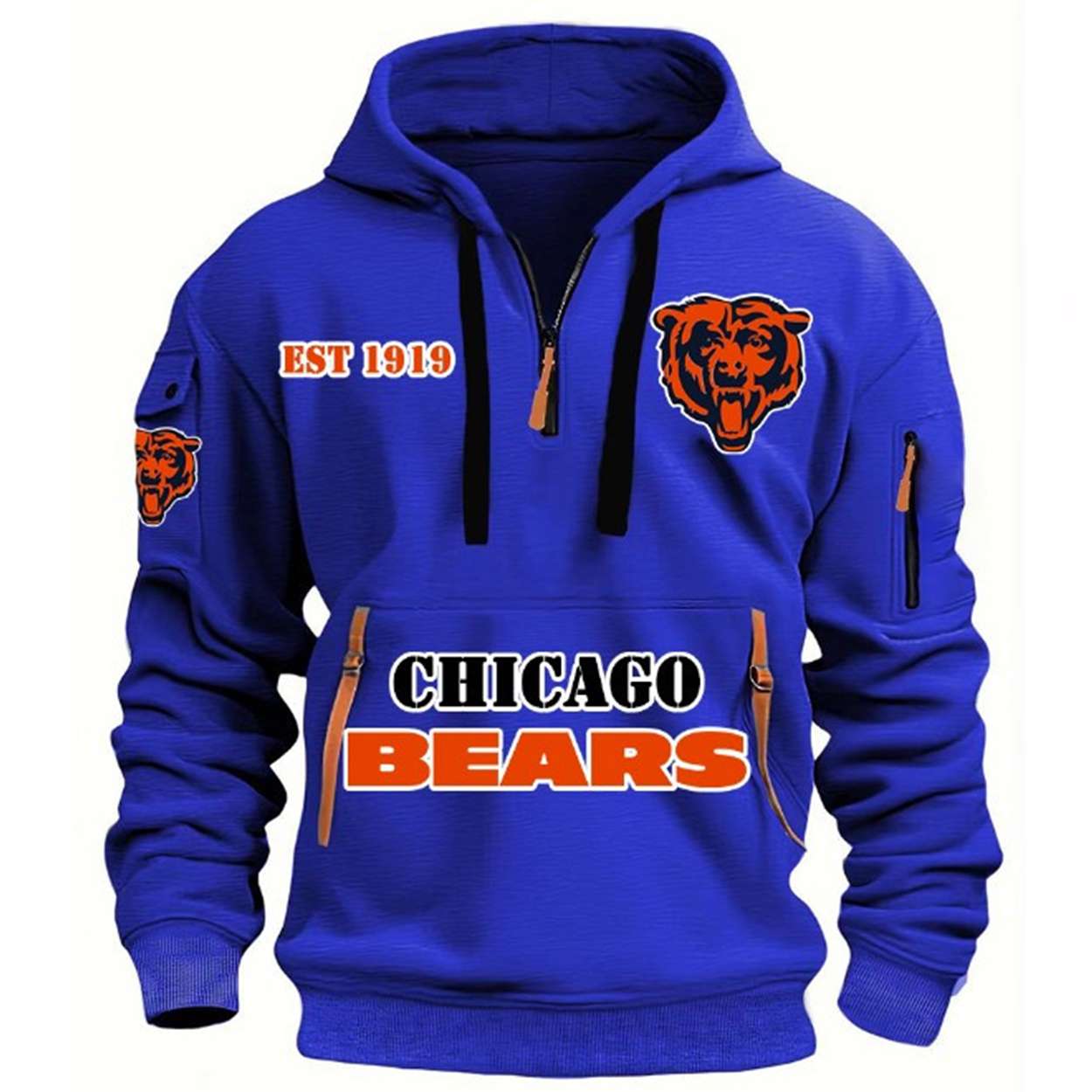 2025 Bears Est 191 HOODIE HALF ZIPPER 2025 Bears Est 191 HOODIE HALF ZIPPER
