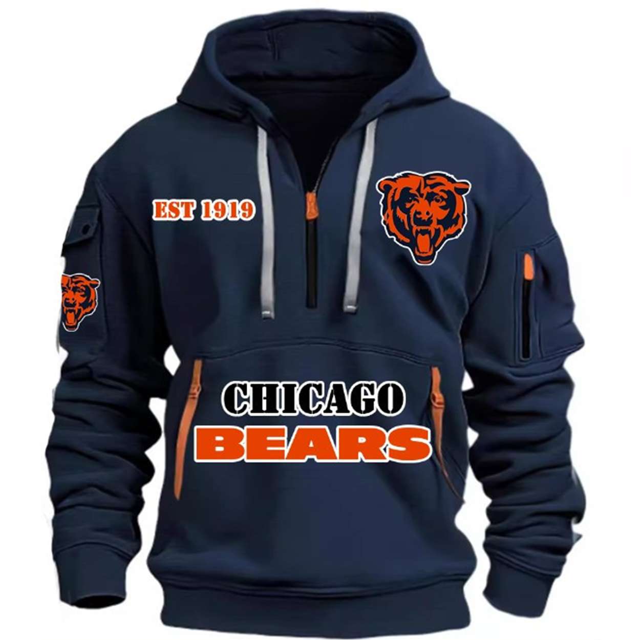 2025 Bears Est 191 HOODIE HALF ZIPPER 2025 Bears Est 191 HOODIE HALF ZIPPER