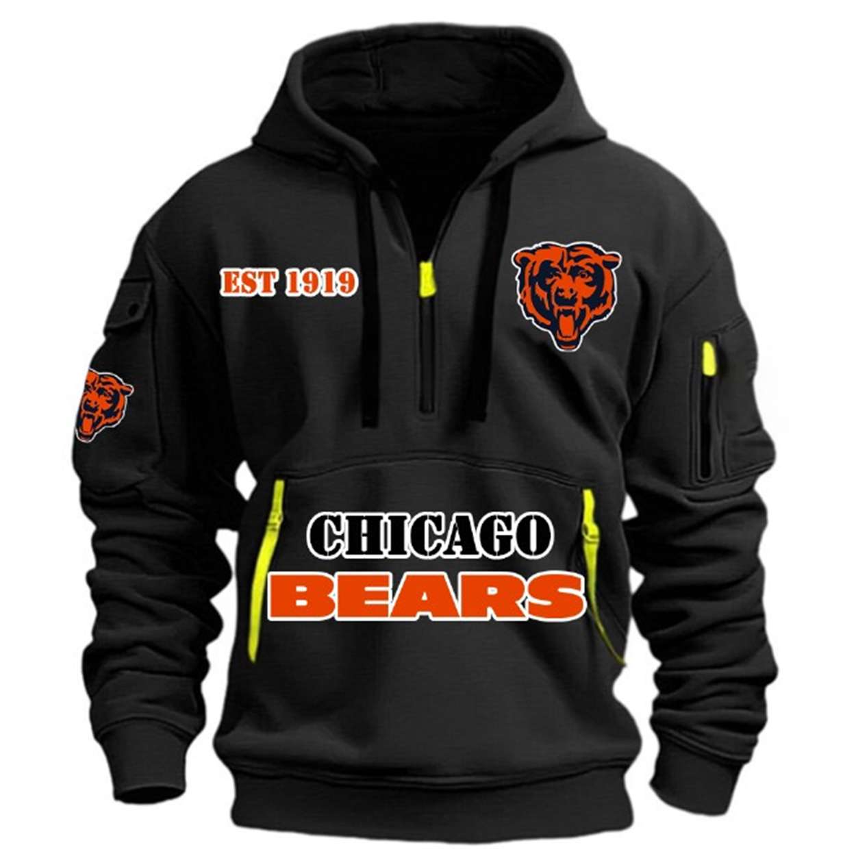 2025 Bears Est 191 HOODIE HALF ZIPPER 2025 Bears Est 191 HOODIE HALF ZIPPER
