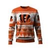 2025 Bengals Reindeer Christmas Tree Pattern Ugly Sweater