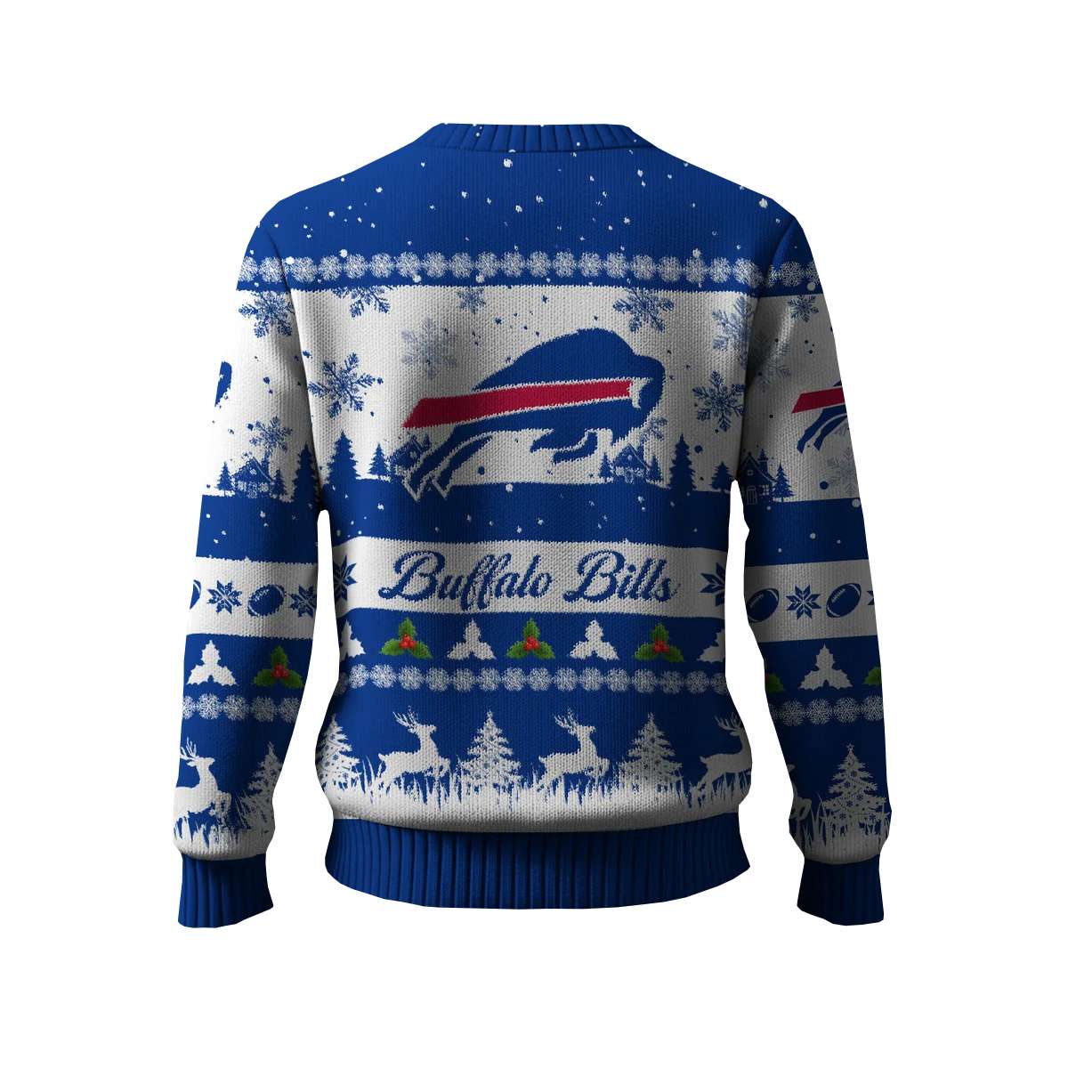 2025 Bills Reindeer Christmas Tree Pattern Ugly Sweater 2025 Bills Reindeer Christmas Tree Pattern Ugly Sweater