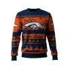 2025 Broncos Reindeer Christmas Tree Pattern Ugly Sweater
