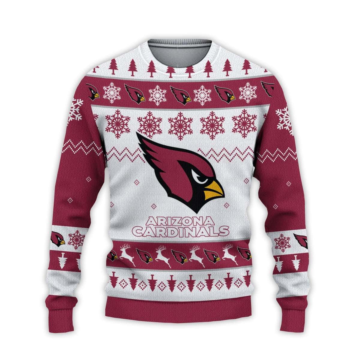 2025 Cardinals Football Reindeer Christmas Ugly Sweater 2025 Cardinals Football Reindeer Christmas Ugly Sweater
