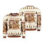 2025 Christmas Cat Lesbians Eat What Ugly Sweater