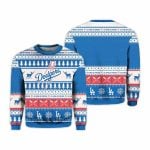 2025 Christmas Dodgers Baseball Personalized Ugly Sweater