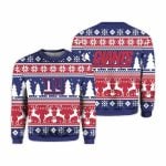 2025 Christmas Giants Reindeer Football Ugly Sweater