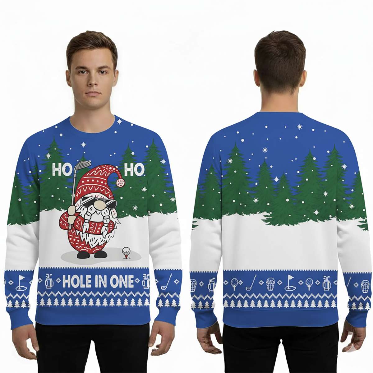 2025 Christmas Hole In One Gnome Ugly Sweater 2025 Christmas Hole In One Gnome Ugly Sweater