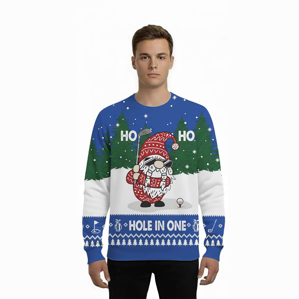 2025 Christmas Hole In One Gnome Ugly Sweater 2025 Christmas Hole In One Gnome Ugly Sweater
