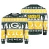 2025 Christmas Packers Reindeer Football Ugly Sweater