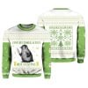 2025 Christmas Penguin Overstimulated Ugly Sweater