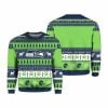 2025 Christmas Seahawks Personalized Ugly Sweater