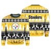 2025 Christmas Steelers Reindeer Football Ugly Sweater