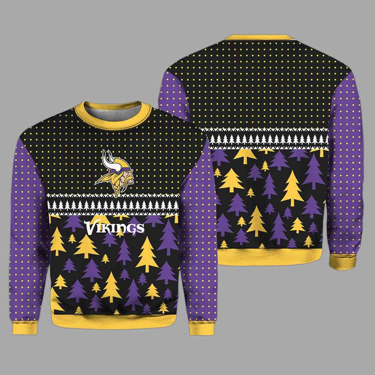 2025 Christmas Vikings Ugly Sweater 2025 Christmas Vikings Ugly Sweater