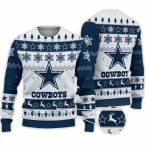 2025 Cowboys Football Reindeer Christmas Ugly Sweater