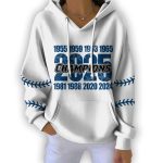 2025 Dodgers 9 Times World Champions Pit Striped Hoodie