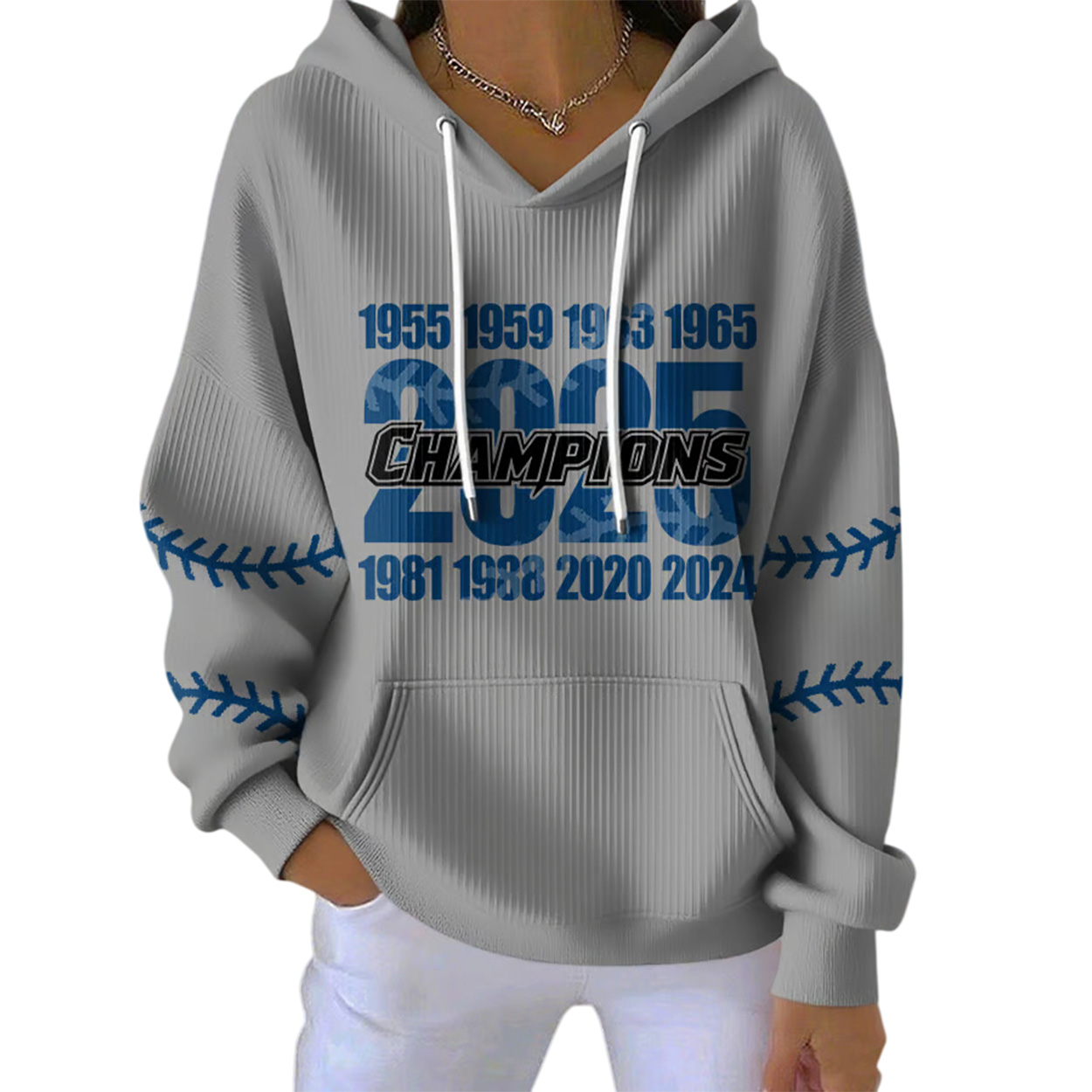 2025 Dodgers 9 Times World Champions Pit Striped Hoodie 2025 Dodgers 9 Times World Champions Pit Striped Hoodie