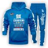 2025 Dodgers 9X World Series Champions Hoodie Joggers Set