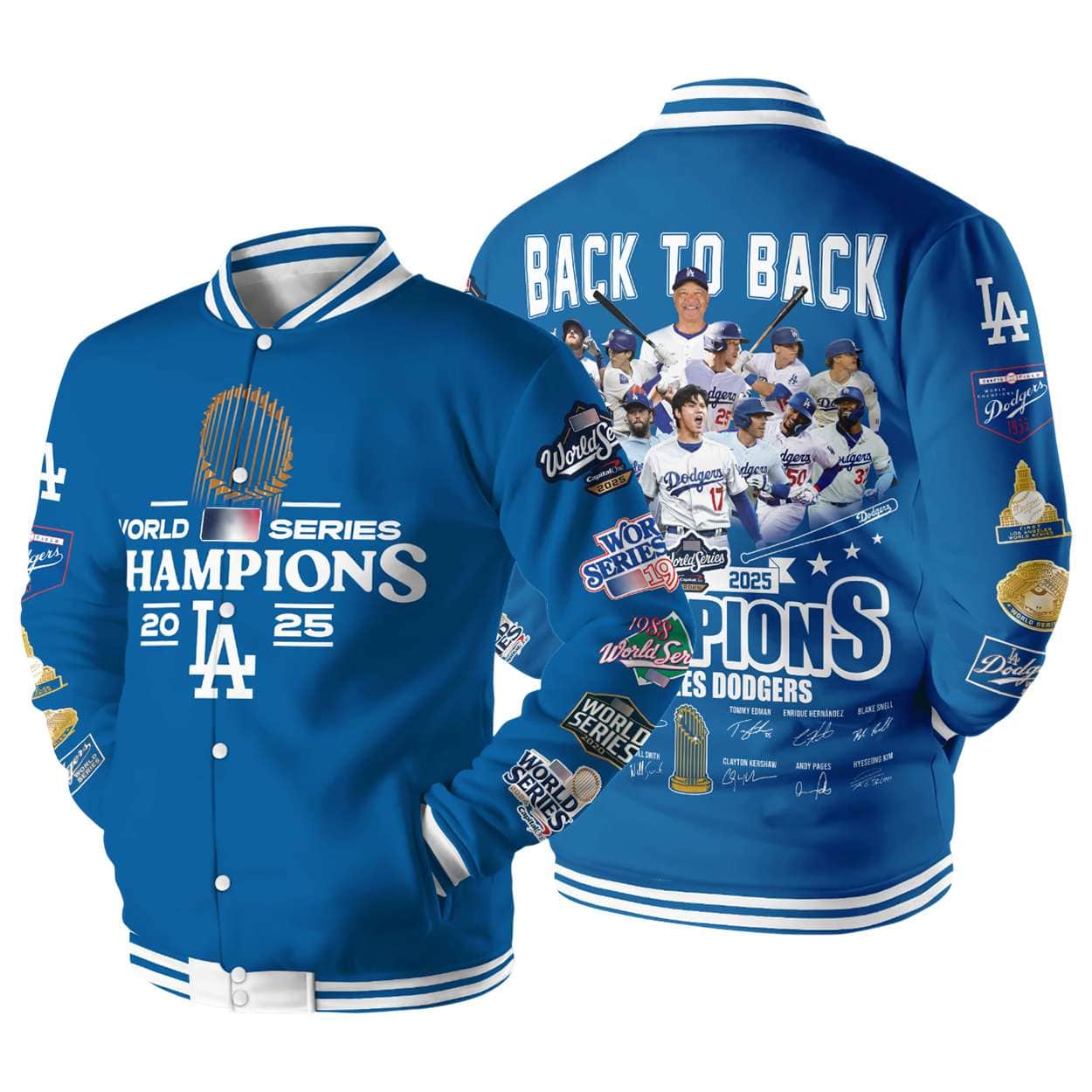 2025 Dodgers World Series Champions Baseball Jacket 2025 Dodgers World Series Champions Baseball Jacket