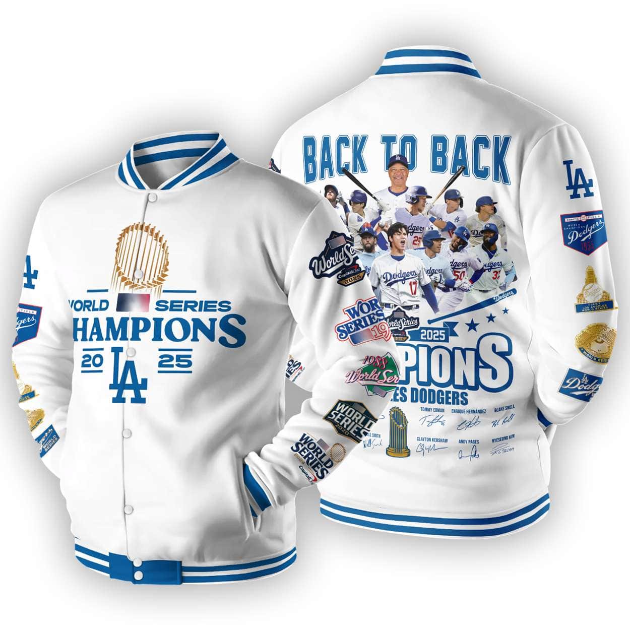2025 Dodgers World Series Champions Baseball Jacket 2025 Dodgers World Series Champions Baseball Jacket