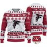 2025 Falcons Football Reindeer Christmas Ugly Sweater