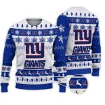 2025 Giants Football Reindeer Christmas Ugly Sweater