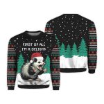2025 I Am A Delight Opossum Ugly Christmas Sweater
