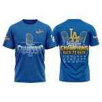 2025 LA Dodgers World Series Champions Back 2 Back Shirt