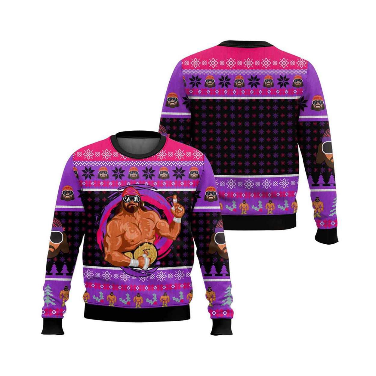 2025 Macho Man Randy Savage Ugly Christmas Sweater 2025 Macho Man Randy Savage Ugly Christmas Sweater