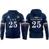 2025 Navy Football Uniform 250 Years Hoodie