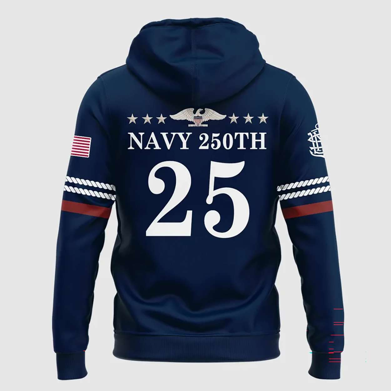 2025 Navy Football Uniform 250 Years Hoodie 2025 Navy Football Uniform 250 Years Hoodie