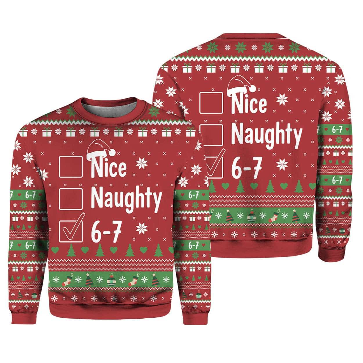 2025 Nice Naughty 6 7 Ugly Christmas Sweater 1 2025 Nice Naughty 6-7 Ugly Christmas Sweater